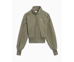 Sudadera Half Zip Crop adidas Originals x Moon Boot LEGGRN para mujer Verde S