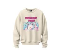 Sudadera Hatsune Miku Mujer, beige, XS