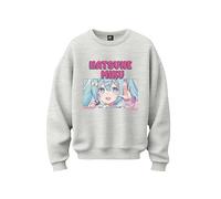 Sudadera Hatsune Miku Mujer, gris, XL