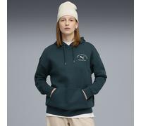 Sudadera holgada con capucha PUMA Class para mujer, Ropa, Verde, M
