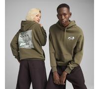 Sudadera holgada con capucha y estampado FUTURE.PUMA.ARCHIVE, Ropa, Verde, L