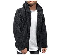 Sudadera Hombre Cremallera Deportiva Chaqueta Hombre Invierno Polar Entretiempo Casual Jersey Sudadera Ropa De Trabajo Termicas Básica Hoodie Sweatshirt(Negro,XL)