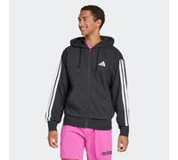 Sudadera Hombre Negro Algodón Cremallera Capucha S