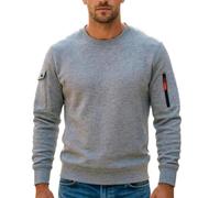 Sudadera Hombre Sin Capucha,Cuello Redondo Sudaderas Hombres Manga Larga