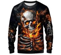 Sudadera Hombre Vikingos Tatuaje Mitología Norse Gráfico Impresión 3D Chaqueta Vikingos Hombre Vintage Traje Medieval Tema Mitología Nórdica Sudadera Casual Pullover Streetwear, dorado, XL