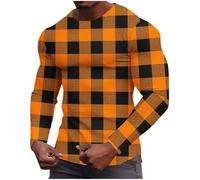 Sudadera Hombres Sin Capucha,Talla Grande Cuello Redondo Camiseta Manga Larga Color Block Suelto Elástico Jersey de Gofre Moda Ligera Ropa Deportiva Otoño e Invierno Casual Sweatshirt Fitness Top