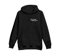 Sudadera homenaje para el disc jockey más famoso y productor internacional de música Dance Electrónica dedicada a todos sus fans - Logotipo Nombre - Impresión en la parte delantera y trasera, Negro ,