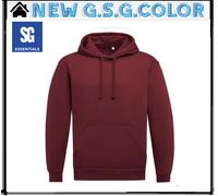 Sudadera Hoody Hombre Con Capucha Mangas Set-In Dobladillo Y Puños De Canalé
