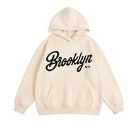Sudadera Infantil Informal y Moderna de Manga Larga con Cuello Redondo y Estampado de Letras mayúsculas, Tejido elástico, para niños y niñas de 3 a 8 años.
