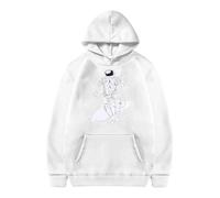 Sudadera infantil para niños con estampado de astronautas, sudadera con capucha para niños, moda informal, con decoración de bolsillo, para niños y niñas, además de forro polar, con capucha, patrón de