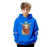 Sudadera Informal de Manga Larga con Capucha y Estampado para niños de 2 a 14 años, diseño de Dinosaurio Colorido, cálida y cómoda para Diario y Colegio.