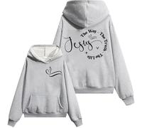 Sudadera Jesus The Way The Truth The Life, The Way The Truth The Life, camiseta Christian Jesus para mujer y hombre, Gris-1, M