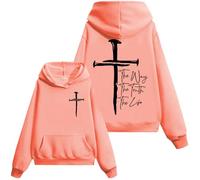 Sudadera Jesus The Way The Truth The Life, The Way The Truth The Life, camiseta Christian Jesus para mujer y hombre, Hami Orange-1, M