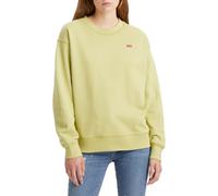 Sudadera Levi's para mujer suéter estándar, amarillo oliva, XXS