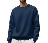 Sudadera ligera y lisa para hombre 2026 con estampado de Halloween, linda casual y a la moda, cuello redondo, poliéster grueso, sudadera con capucha para entrenamiento en interiores y exteriores, azul