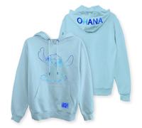 Sudadera Lilo and Stitch para mujer, clásica, con capucha y papel de aluminio