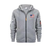 Sudadera lisa de manga larga con capucha de forro polar para hombre, para otoño e invierno, sudadera de manga larga con estampado 2D, sudadera para exteriores, ropa de trabajo para exteriores, correr