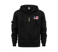 Sudadera lisa de manga larga con capucha de forro polar para hombre, para otoño e invierno, sudadera de manga larga con estampado 2D, sudadera para exteriores, ropa de trabajo para exteriores, correr