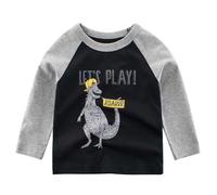 Sudadera Manga Larga con Animados para Ni?os Peque?os Camisetas Tipo Pulóver Dinosaurios