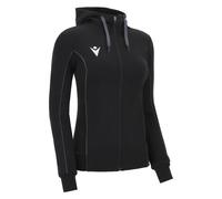SUDADERA MUJER CAPUCHA ZIP ECO ALGODÓN BASS - MACRON - Tallas XS a 3XL
