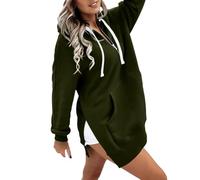 Sudadera mujer con capucha y cremallera de gran tamaño largo deporte camisetas moda casual Hoodie Top con bolsillos otoño básico Sweatshirt Jersey manga larga Sweatshirt Outdoor Deportiva Jogging