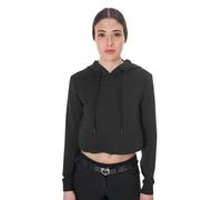 SUDADERA MUJER CORTADA CON CAPUCHA