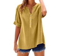 sudadera mujer oferta flash Camisetas Basica Mujer Blusas De Entretiempo Tallas Grandes Verano Elegantes Vestir Camiseta Trabajo Manga Corta Seda Moda Fiesta Camisa Botones Verde Botella Blanca