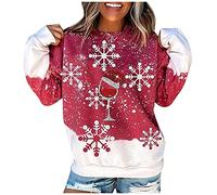 Sudadera Mujer Sin Capucha Navidad - NavideñA Talla Grande Sueter Sudadera Personalizada Mujer OtoñO Invierno Casual SuéTer Elegante Original Adolescente Chica Sudadera NavideñA Talla Grande Sueter
