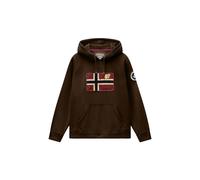 NAPAPIJRI Sudadera 'B-ARCHIVE' beige claro / navy / marrón oscuro / borgoña M EUR