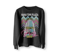 Sudadera navideña fea de la fiesta de Nakatomi Plaza 1988, suéter feo, sudadera navideña, divertida sudadera de Navidad de los 80 con temática de película de Die Bruce, Negro, M