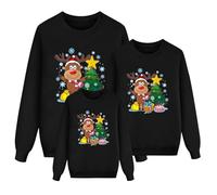 Sudadera Navideñas Familiares Suéter Familia Invierno Jersey Navideño Familiar Manga Larga Pullover Mujer Hombre Niño Niña Chica Chico Christmas Jumper Blusas Cuello Redondo Tops Talla Grande Mujer