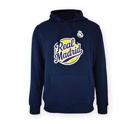 Sudadera Navy - Real Madrid CF Logo 1902 - Official Licensed Product - Talla L