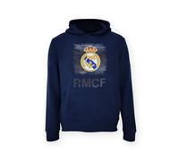 Sudadera Navy - Real Madrid CF Metallic Logo - Official Licensed Product - Talla 10