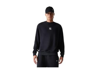 Sudadera negra cuello NEW ERA negra Crewneck Oversized New York Yankees MLB League Essential Midi