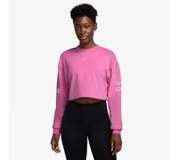 Nike DF FLC Crew TT Grx Sudadera para Mujer Playful Pink/Pink Foam/White M
