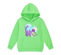 Sudadera Niña 10 Años - Sweats À Capuche Et Sweats Pour Filles Imprimé Dinosaure Pulls Pour Enfants Vêtements Sweat-Shirt À Capuche En Polaire Chaud D'Hiver (Green 3-4 Years)
