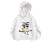 Sudadera Niña Sudaderas Niña Hoodie Pullovers con Capucha Manga Larga Sweatshirt Bolsillo Deportiva Cálida Color Sólid Primavera Otoño Invierno para 3-12 Años