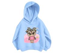 Sudadera Niña Sudaderas Niña Hoodie Pullovers con Capucha Manga Larga Sweatshirt Bolsillo Deportiva Cálida Color Sólid Primavera Otoño Invierno para 3-12 Años