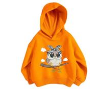 Sudadera Niña Sudaderas Niña Hoodie Pullovers con Capucha Manga Larga Sweatshirt Bolsillo Deportiva Cálida Color Sólid Primavera Otoño Invierno para 3-12 Años