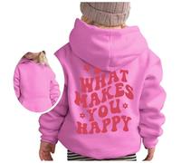 Sudadera Niñas sin Capucha Casual Primavera Invierno Ropa Suéter Pullover Niña Sudadera con Capucha Perdida Suéter Corto Estampado Cuello Redondo Chaqueta Atlética Informal Chándal Top