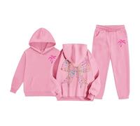 Sudadera Niñas sin Capucha Forro Polar Sudadera con Capucha de Manga Larga Casual Manga Larga Ropa Casual Primavera Invierno Ropa Sweatshirt para Niña Deportivo Camiseta Algodón Top Estampado Lindo