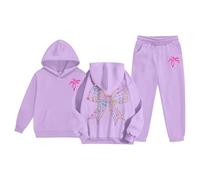 Sudadera Niñas sin Capucha Suéter Pullover Niña Casual Top Jersey Sudadera Textil Suave Deportivo Camiseta Pullover de Algodón para Niña Cuello Redondo Ligera Deportiva Casual Top Jersey Forro Polar