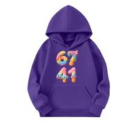 Sudadera Niño 10 Años, Sudadera con Capucha de Dios para niñas, Sudadera con versículo Preppy (Dark Purple, 9-10 Years)