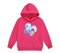 Sudadera Niño 10005 Años - Sweats À Capuche Et Sweats Pour Filles Imprimé Dinosaure Pulls Pour Enfants Vêtements Sweat-Shirt À Capuche En Polaire Chaud D'Hiver (6-7 Years)