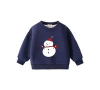 Sudadera Niño 12 Años Manga Larga Navidad Sudadera para Niño Algodon Cuello Redondo Pullover Otoño/Invierno Sudaderas Cómoda Ideal para El Invierno Infantil 2-8 Años