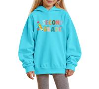 Sudadera Niño 6205 Años - Y para S para Uso Diario Y Fiestas con Capucha Suave Y Cómoda para De 1 A 14 Años Temporadas De Otoño E Invierno (Sky Blue 2-3)