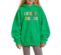 Sudadera Niño 64 Años - Y para S para Uso Diario Y Fiestas con Capucha Suave Y Cómoda para De 1 A 14 Años Temporadas De Otoño E Invierno (Green 13-14Years)