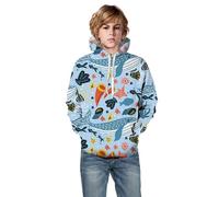 Sudadera Niño Algodon Sudadera para Niños Pequeño Casual Chandal Infantil Ligera Suave Cuello Redondo Blusas Ropa Pull-Over Camiseta Deporte Jersey Algodón Deporte Jersey para Infantil 2-7 Años