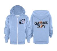 Sudadera Niño con Capucha 20 Años - con Capucha Y Estampado De Letras De Manga Larga para Bebés Y Unisex Suave con Cremallera Abrigo Blusa Y Bolsillo (Sky Blue 7-8 Years)