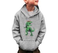 Sudadera Niño con Capucha Manga Larga, Sudaderas Niño Hip Hop, Sudaderas Sweatshirt Sweat Hoodie Manga Larga Niños Y Niñas con Diseño Dinosaurios Invierno CáLida 3 A 14 Años Pullover Streetwear
